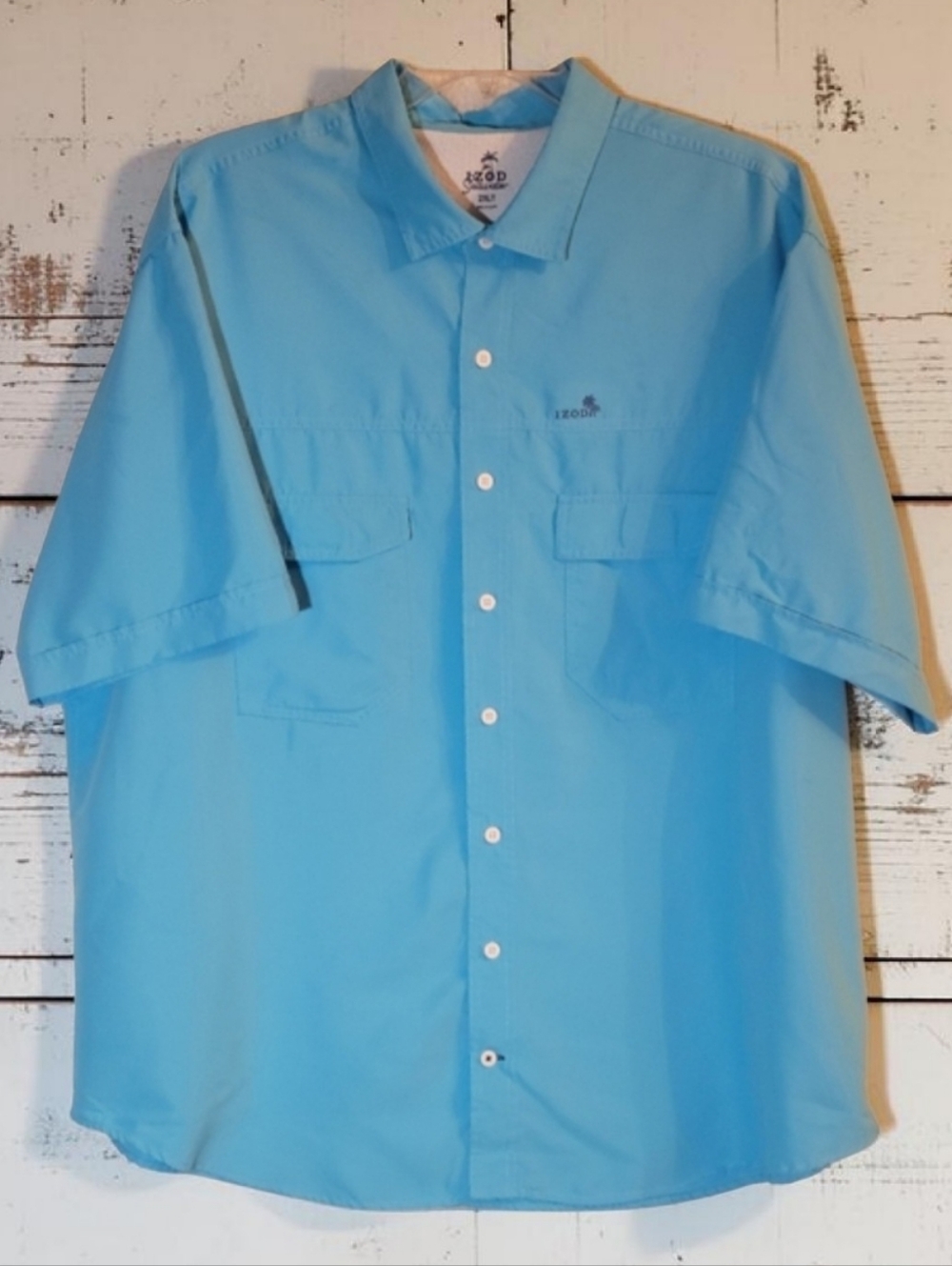 MEN'S AQUA IZOD SALTWATER Hybrid Shirt SIZE 2XLT